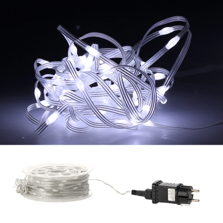 LED MICRO ŽIAROVKY NA CIEVKE 500L SEDÁ BIELA, DĹŽKA 3 + 50 M *0122