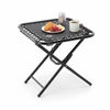MASA TURISTICĂ FOLDABILĂ 50 x 50 x 50 CM CU SUPORTURI PENTRU BĂUTURI NEGRU *2739