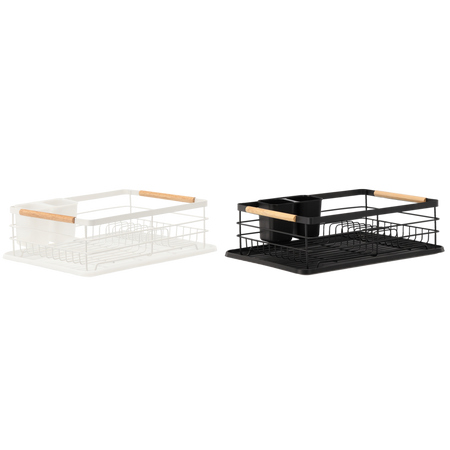 Suport pentru farfurii 39 x 28 x 12,5 cm mix 2 culori alb/negru *9035