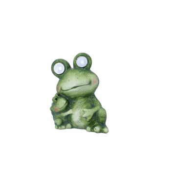 GARDEN FIGURINE – FROG WITH GLOWING EYES 13 X 9,5 X 16,5 CM LED pack=4 pcs