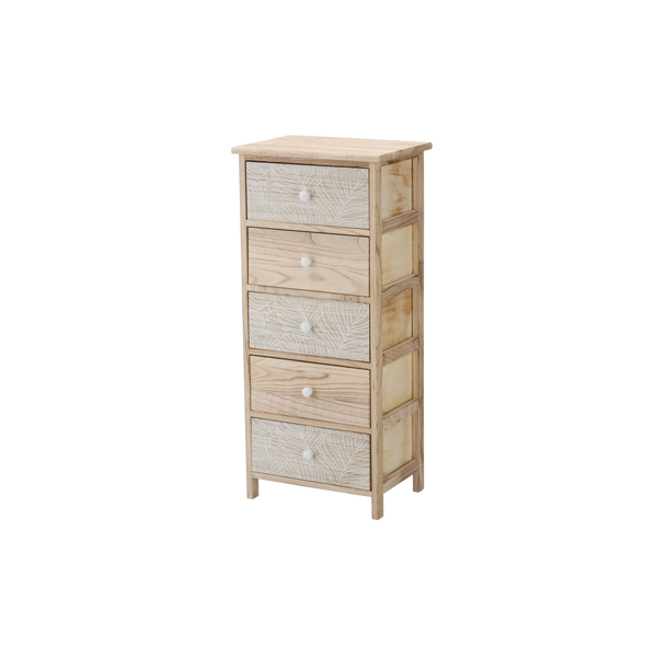 KOMODA S 5 ZASUVKAMI LUIZA 40 x 29 x 90 CM *2688