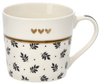 Porcelánový hrnek 400 ml větvičky se zlatým vzorem balení=12ks *7932