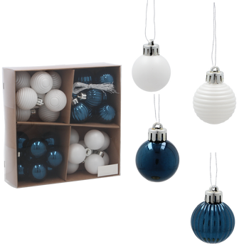 KPL. 32 BOMBEK 3 CM GRANÁTOVÝ / BIELY *3733