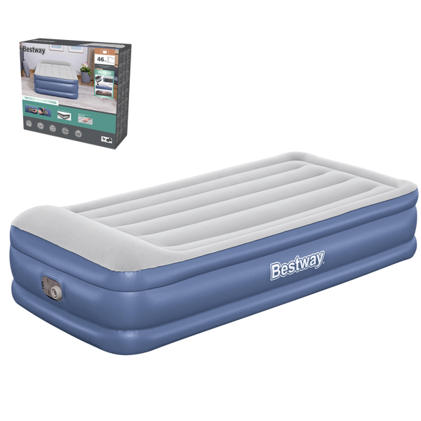 Bestway® 75" x 38" x 18"/1.91m x 97cm x 46cm Tritech Airbed Twin Built-in AC Pump
