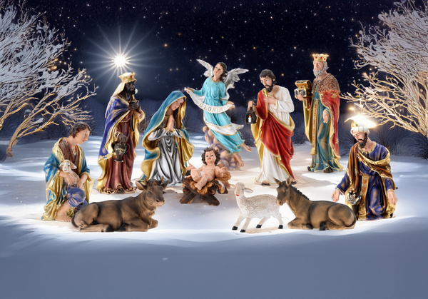 SET OF CHRISTMAS FIGURINES 11 PCS TO 90 CM