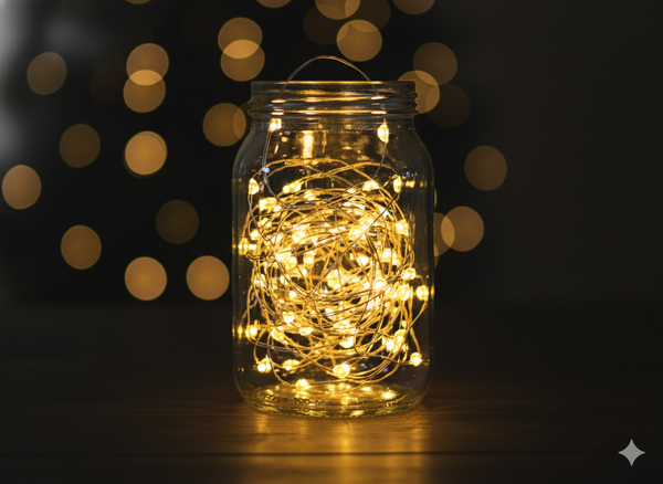 DECORATIVE LIGHT WIRE WITH 40 LED LIGHTS BATTERY-POWERED