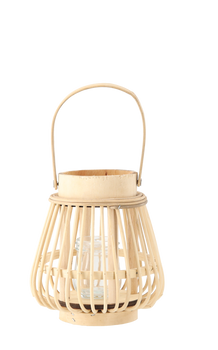 WOODEN LANTERN 14 X 17 CM – NATURAL