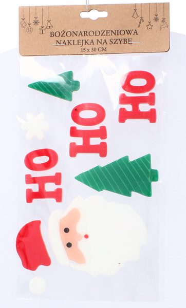 CHRISTMAS WINDOW STICKER 15 x 30 CM