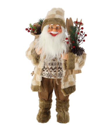 Mikuláš biele stojaci s lyžami 60 cm *8691