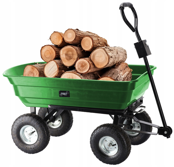 WÓZEK OGRODOWY DWUFUNKCYJNY ZIELONY *0061