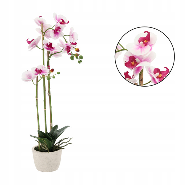ARTIFICIAL ORCHID WHITE/PINK 70 CM