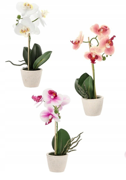 UMĚLÝ KVĚT - ORCHIDEA MIX 3 BARVY 30 CM balení=25 ks paleta=75 ks *4849