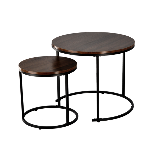 NESTING TABLE SET OF TWO MARBLE