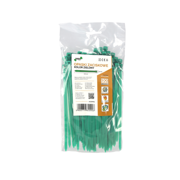 SET OF 100 CABLE TIES FOR FIXING SHADE NET 0.5 x 15 CM