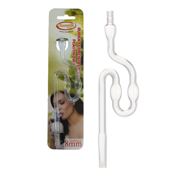 FERMENTAČNÍ TRUBKA PLAST. FI 8 MM - FOLIE *3263