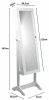 JEWELRY CABINET WITH MIRROR WHITE "GRAND" 41.5 X 36.5 X 147 CM