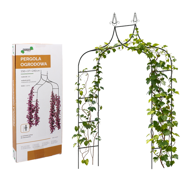PERGOLA OGRODOWA 150 x 37 x 240 CM (+ KOTWY)