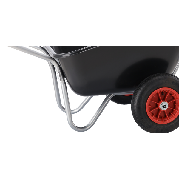 TACZKA OGRODOWA - POJEMNOŚĆ ZASYPOWA 280 L - CZARNA 