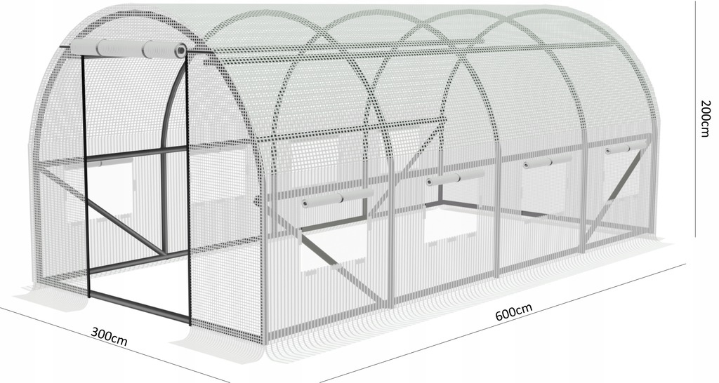 TUNEL FOLIOWY OGRODOWY 3 SEGMENTOWY BIAŁY 3 x 2 x 2 M pol_pl_TUNEL-FOLIOWY-OGRODOWY-3-SEGMENTOWY-BIALY-3-x-2-x-2-M-5569-756_2