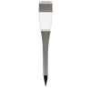 SOLÁRNA LAMPA NEDA 4,9 x 4,9 x 38 CM STRIEBORNÁ PRIESVITNÁ/ ČIERNA DYMOVÁ STUDENÁ BIELA disp=24ks *4269