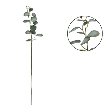 UMELÁ HALUZKA JEDNODUCHÁ - ZELENÉ LISTY 90 CM balenie=24 ks *3544