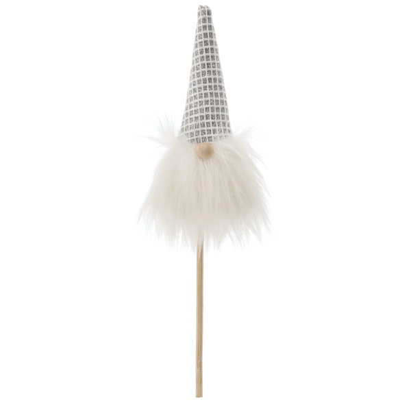CHRISTMAS GNOME ON A STICK 7 x 3 x 24 CM MIX COLORS