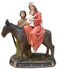 FIGURA BOŻONARODZENIOWA - ŚWIĘTA RODZINA NA OSIOŁKU 117 x 61 x 150 CM *3346
