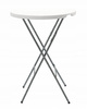 FOLDING CAMPING TABLE DIA80 X H110 CM ROUND WHITE