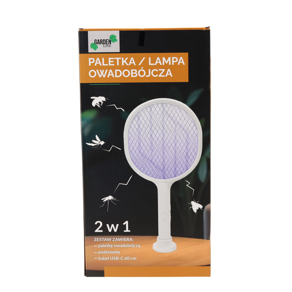 PALETĂ PENTRU INSECTE 2IN1 CU 1 LED UV USB *0459