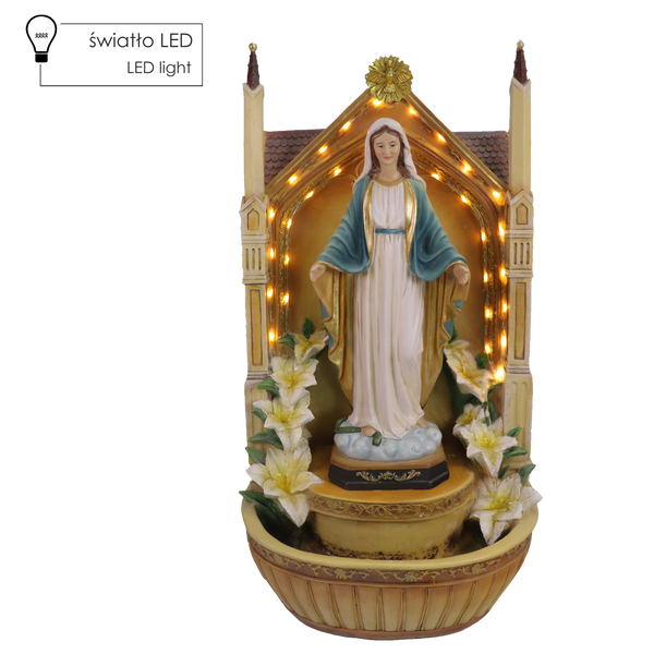 FONTÁNA SV. MÁRIE 24 X 20 X 48 CM LED *2091