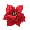 FLORĂ ARTIFICIALĂ - STEAUA BETLEHEMULUI 25 CM PE CLIPS ROȘU pachet=12 buc *3841