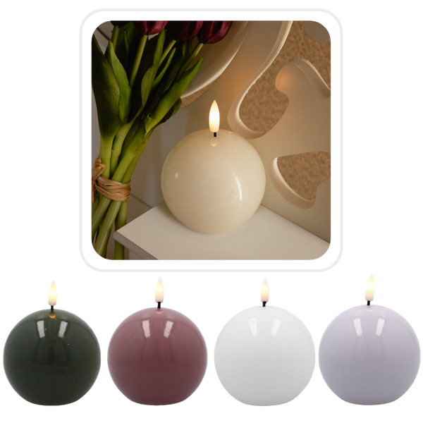 LED SPHERE CANDLES 33 X 12 X 28