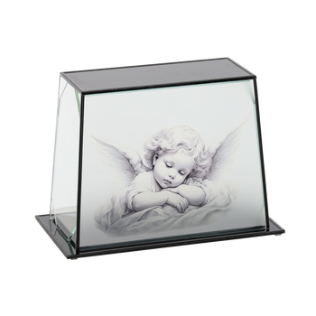 LANTERN GLASS PANORAMA ANGEL RETRO*6312