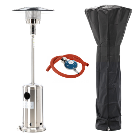 STAINLESS STEEL GAS PARASOL 221 CM