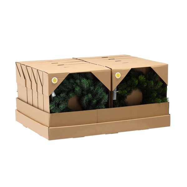 Vianočný veniec z borovice 35 cm LED MIX VZOROV disp=12ks pal=36ks *2015