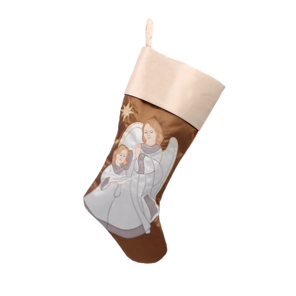 ORNAMENT CRĂCIUN - ȘOSETA ÎNGERI MIX DE CULORI *8655