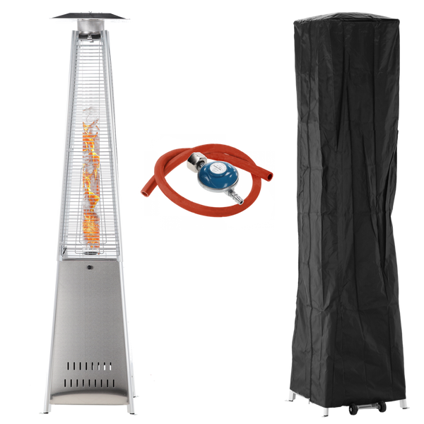 PARASOL GAZOWY KWADRATOWY ZE STALI NIERDZEWNEJ 227 CM *6363