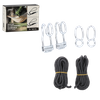 HAMMOCK MOUNTING KIT - HOOKS WITH ROPES - LOAD CAPACITY 200KG