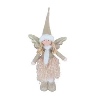 ŚWIĄTECZNY ANIOŁEK 45 CM BEŻOWY *9636