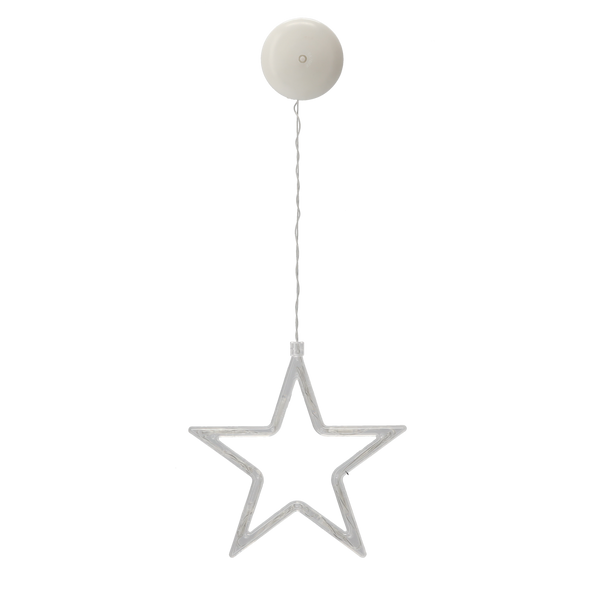 Vianočná okná ozdoba LED s prísavkami na batérie 10L mix 6 vzorov *4017