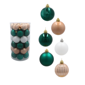 KPL. 41 BOMBS IN A 6 CM TUBE GREEN / CHAMPAGNE / WHITE *3603