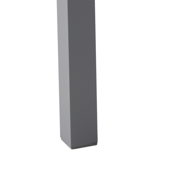 Masă de grădină din aluminiu cu blat din sticlă 150 x 90 x 71 CM gri *9514