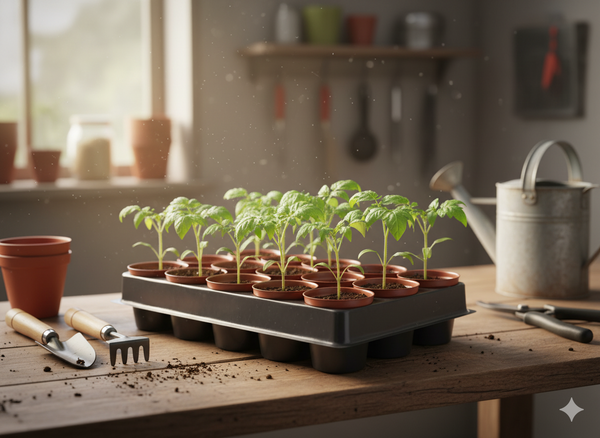 SET OF 20 SEEDLING POTS DIAMETER 6 CM