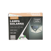 LAMPA SOLARNA 13,5 x 5,5 x 9,7 CM KINKIET Z CZUJNIKIEM RUCHU 100 LED ZIMNY BIAŁY  *6124