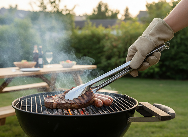 SZCZYPCE DO GRILLA ZE STALI NIERDZEWNEJ 28 CM