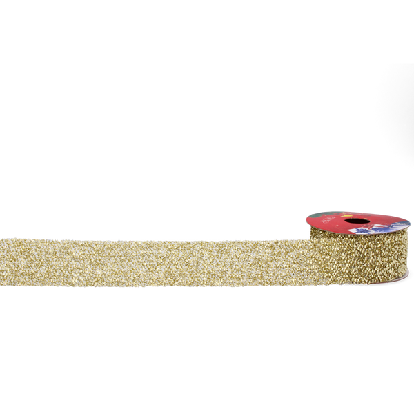 CHRISTMAS DECORATIVE RIBBON 3.8 CM x 2.7M RED/GOLD/SILVER