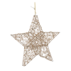 Vianočná ozdoba - LED hviezda 45 cm šampanské zlato *6239