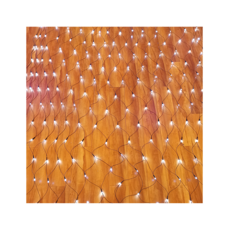 KURTYNA SIATKA LED 256L ZIMNY BIAŁY 2 x 2 M WEWN/ZEWN *1698