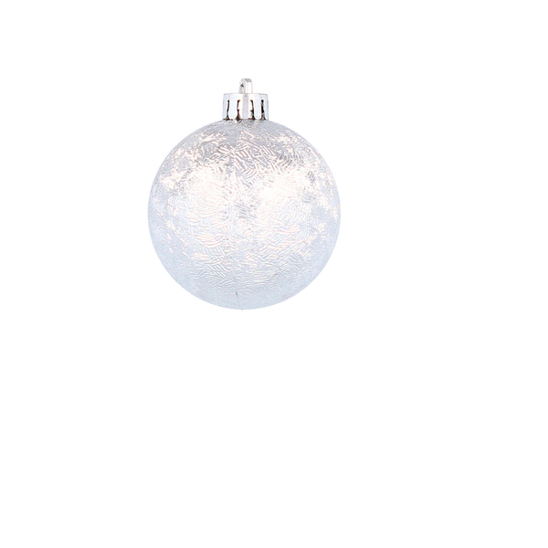 SET OF 6 BAUBLES 6 CM RED/GOLD/SILVER (TUBE)