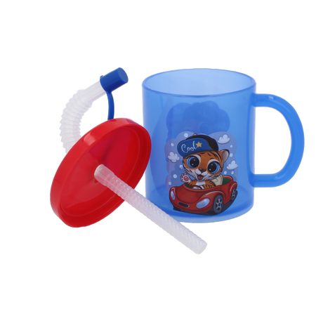 PLASTOVÝ HRNEK 210ML S BRČKEM *8551